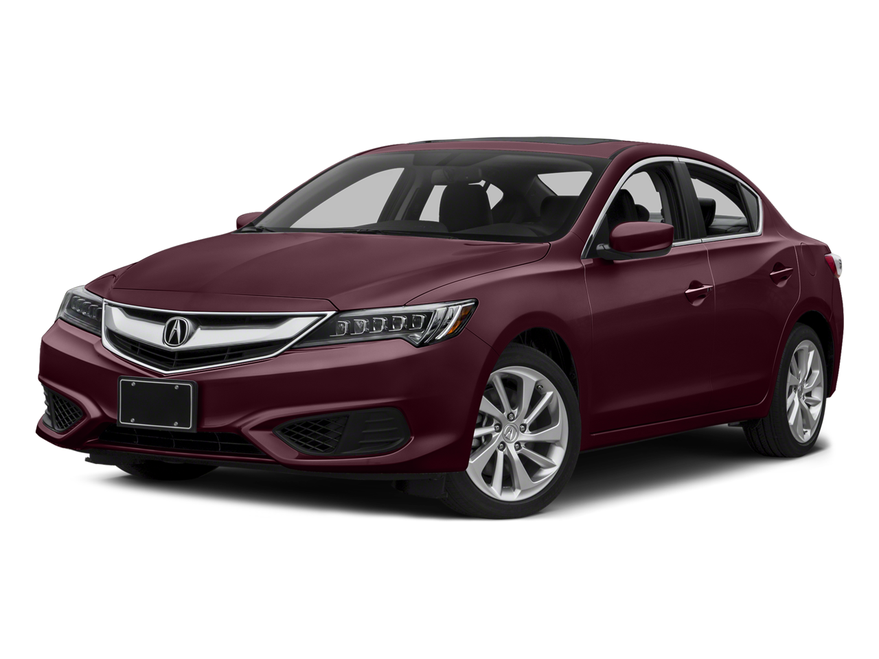 2016 Acura Ilx 2.4L in Basque Red Pearl II — front three-quarter view