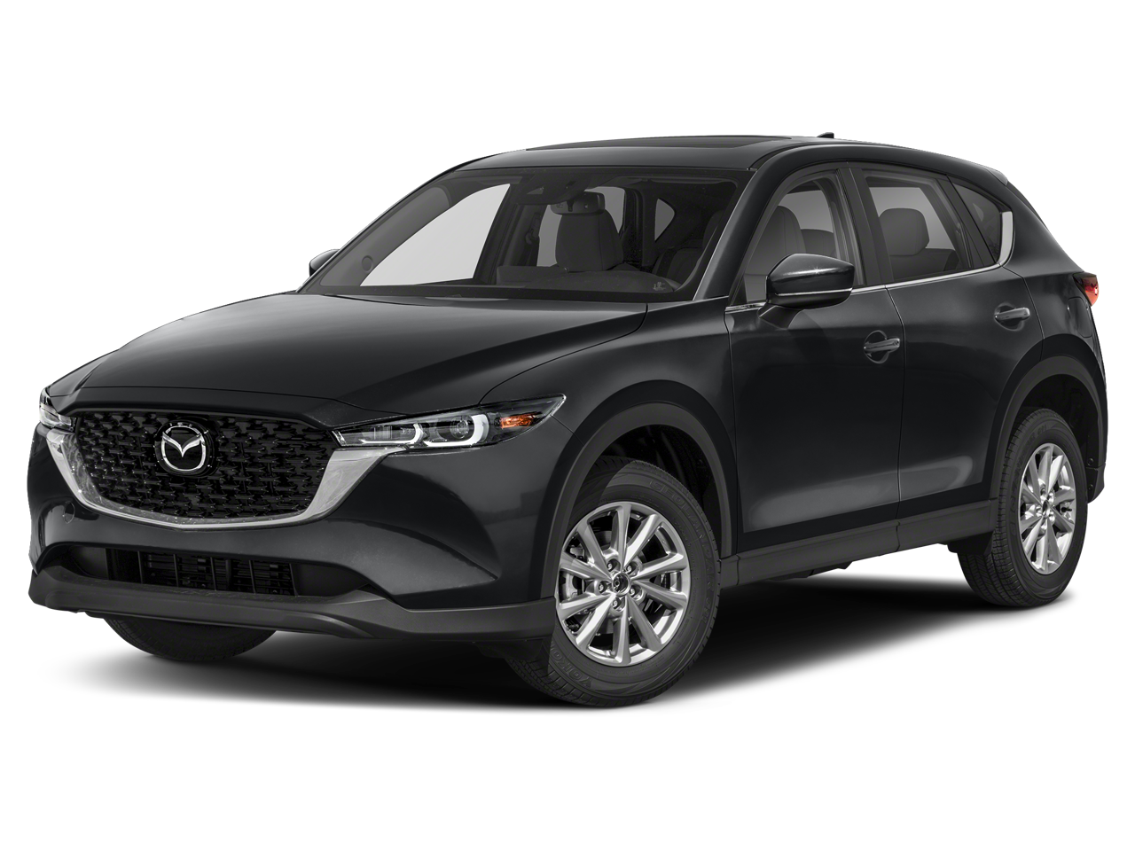 2023 Mazda Mazda Cx-5 2.5 S Preferred Package in Jet Black Mica — front three-quarter view