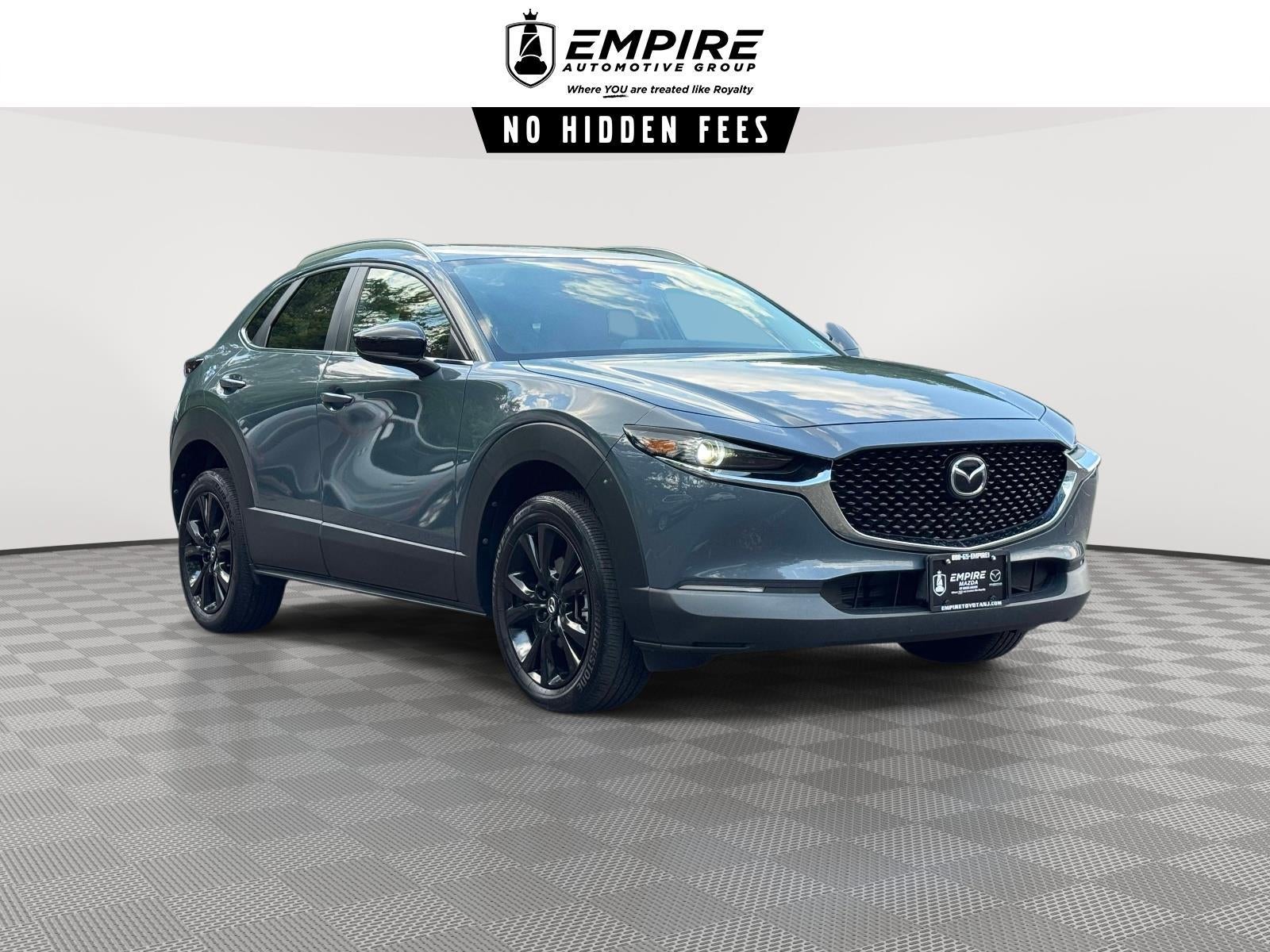 2023 Mazda Mazda CX-30 2.5 S Carbon Edition in Polymetal Gray Metallic — front three-quarter view