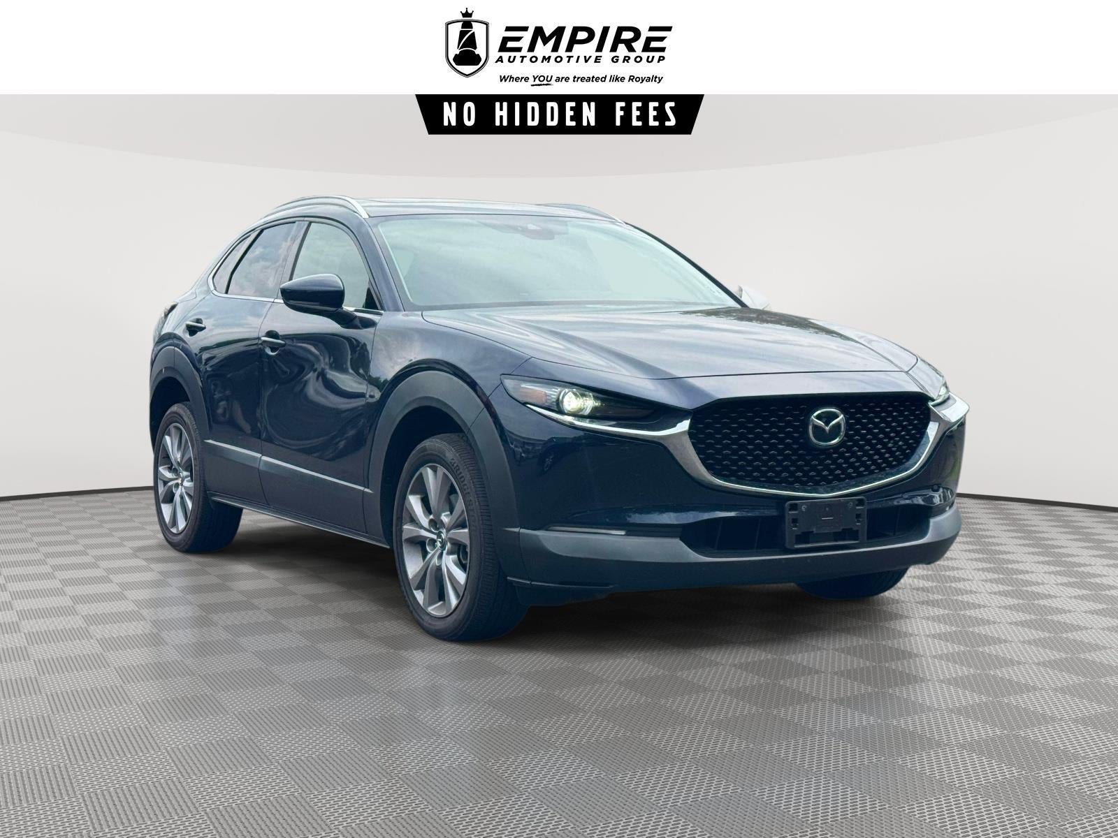2023 Mazda Mazda CX-30 2.5 S Premium in Deep Crystal Blue Mica — front three-quarter view