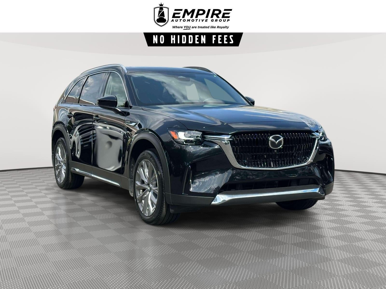 2026 Mazda Mazda CX-90 3.3 Turbo Premium Plus in Jet Black Mica — front three-quarter view