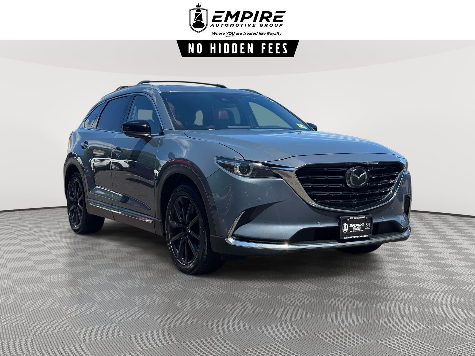 2021 Mazda Mazda CX-9 Carbon Edition in Polymetal Gray — front three-quarter view