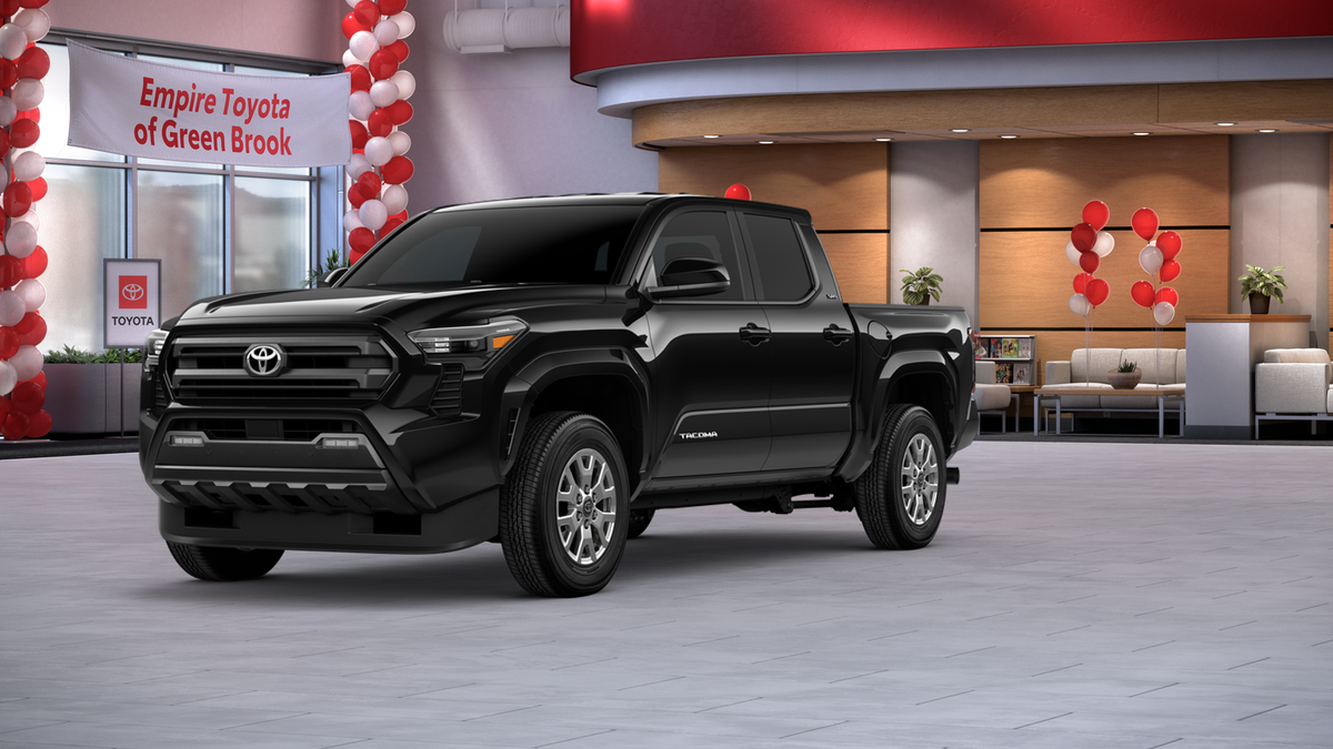 2026 Toyota Tacoma SR5 in Black — front three-quarter view