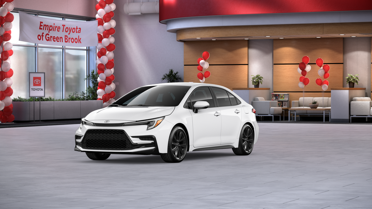 2026 Toyota Corolla SE in Ice Cap — front three-quarter view