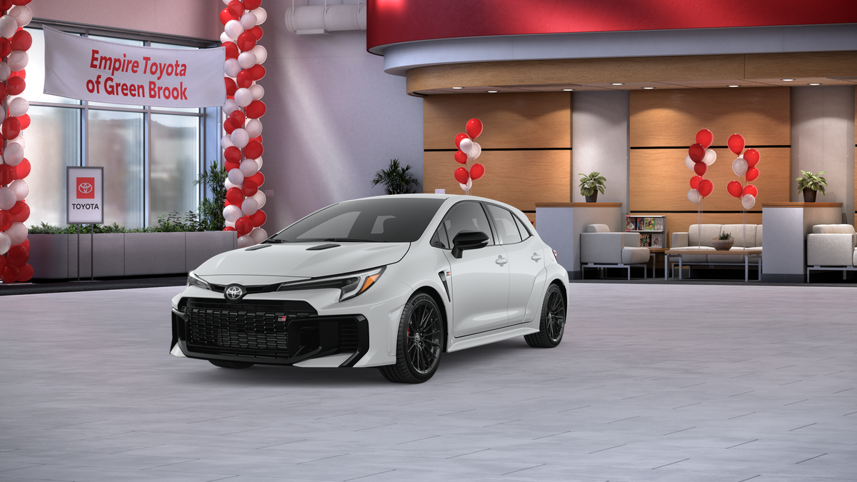 2026 Toyota GR Corolla MT in Ice Cap — front three-quarter view